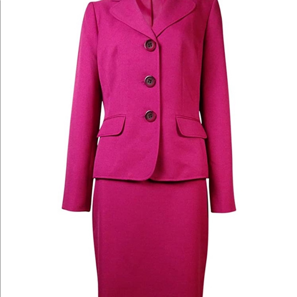 Evan Picone Women’s Suit and Skirt in color Berry